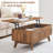 39.4" Lift Top Coffee Table with Storage-1955626170
