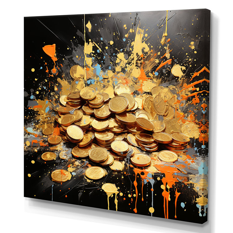 Designart Money Magic Popart On Canvas Print 