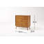 3 Drawer 36" W Acacia Wood Dresser-2013388267