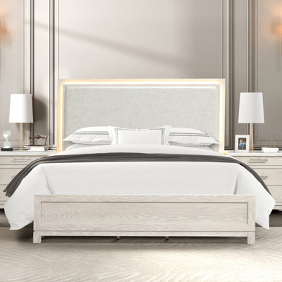 Bellamy Panel Bed With Led