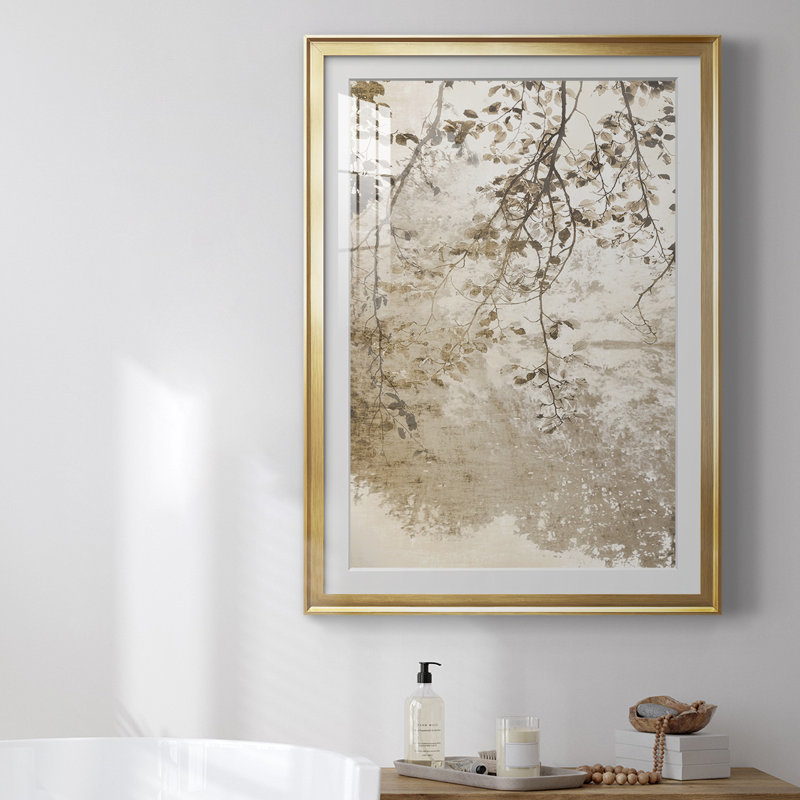 " Fresco ", Gold Framed, 36.5" H x 26.5" W x 1" D