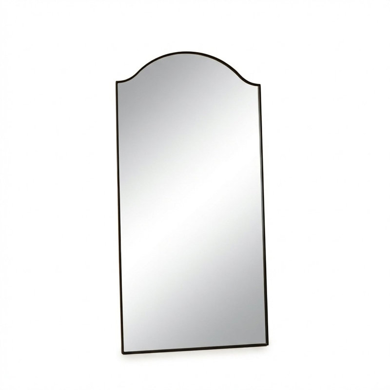 Solid Wood Arch Floor Mirror