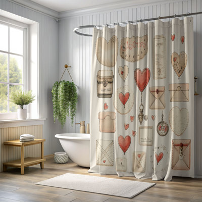 Rideau de douche Sweet Heart - Premium