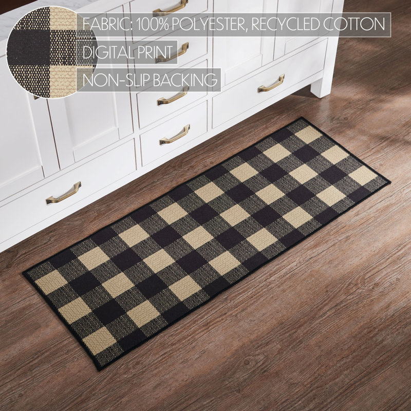 Tapis intérieur / extérieur en polyester tissé à plat Berenguela, Tapis de couloir 1 pi 5 po x 4 pi