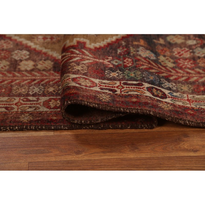 Iza One-of-a-Kind Rectangle 3'11" X 5'8" 1960s Wool Area Rug in Brown