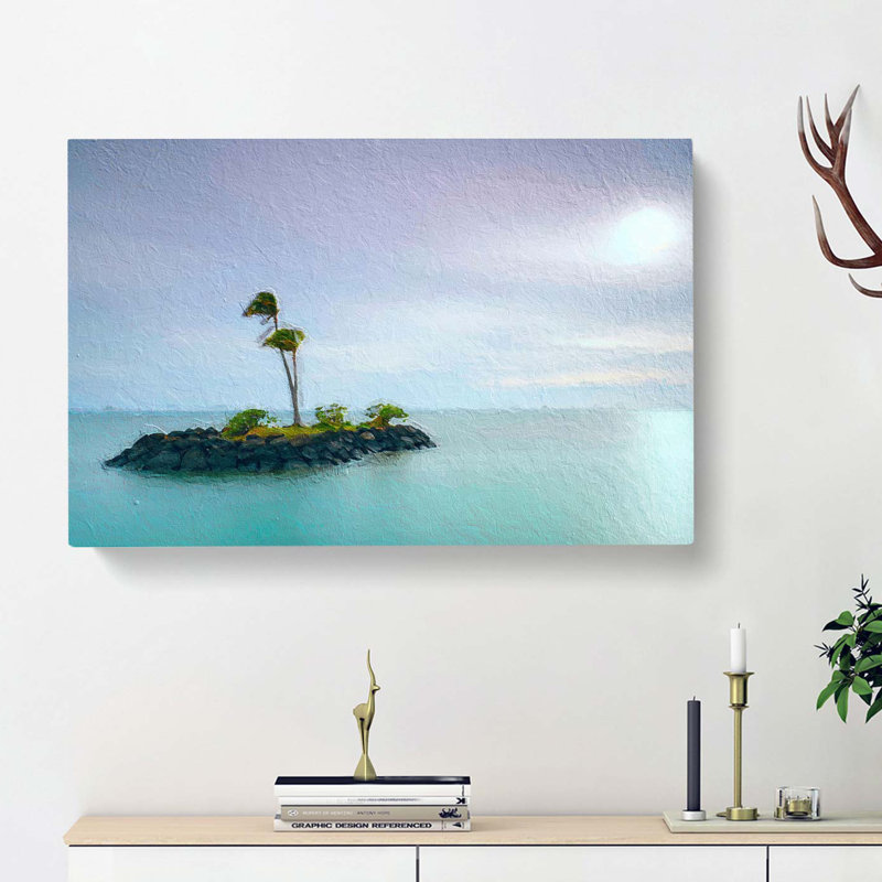 Kahala Beach Island In Honolulu Hawaii - Wrapped Canvas, 40cm H x 60cm W x 3cm D
