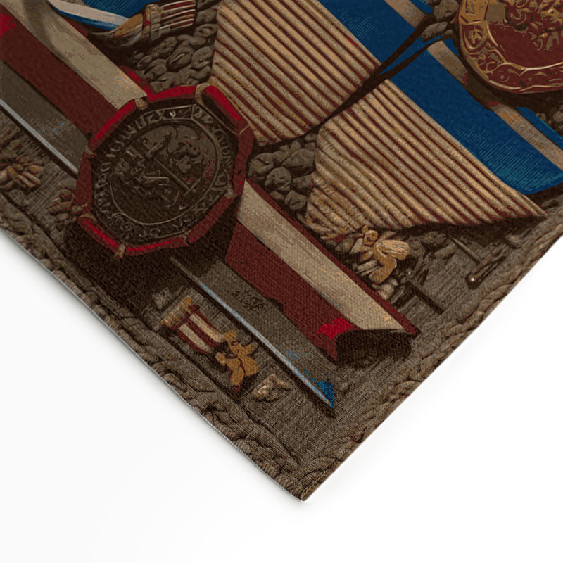 Tapis d'intérieur et d'extérieur brun français, Rectangulaire 3 pi x 5 pi