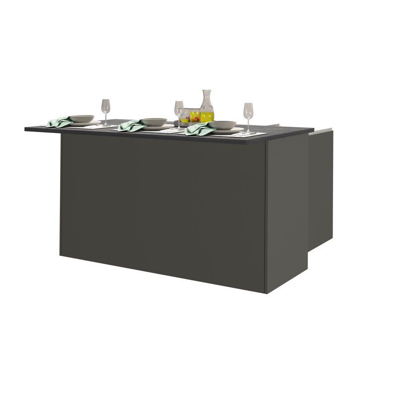 Pameal Wood Kitchen Island, Grey, Grey