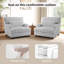 Modern Upholstered Arm Accent Chair With Pillow(Set of 2)-890179499