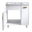 Ensemble de meuble-lavabo simple autoportant blanc moderne 32 po Muranda