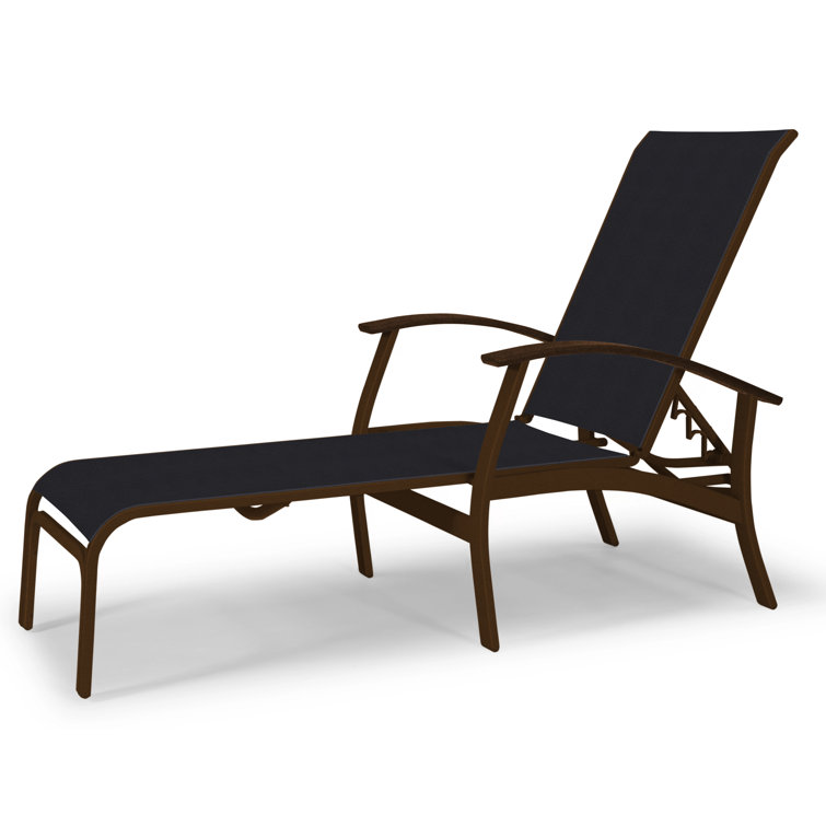 Askar Outdoor Rust-Resistant Metal Chaise Lounge