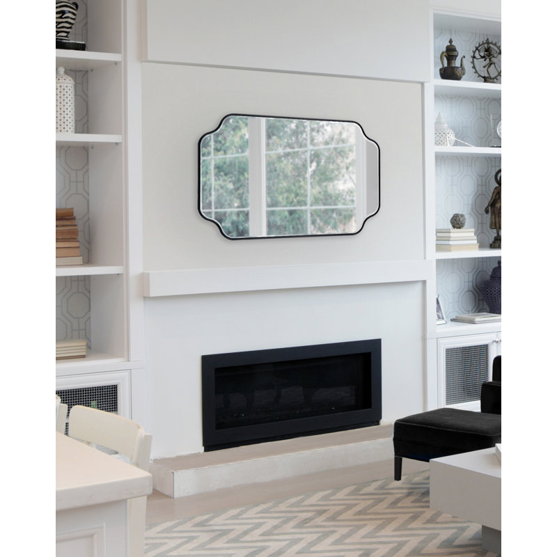 Miroir mural Aransa, 36 po x 24 po, Blanc