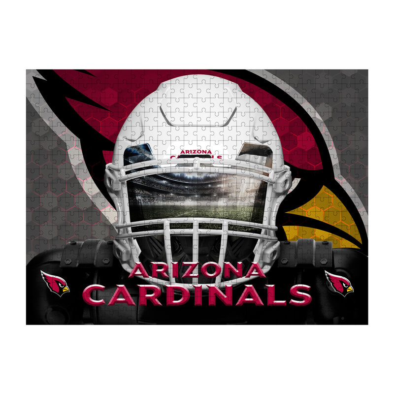 Casse-tête 3D de 500 pièces représentant le masque des Cardinals de l'Arizona de la NFL, Arizona Cardinals