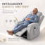 Fauteuil inclinable en velours Brunell-132269756