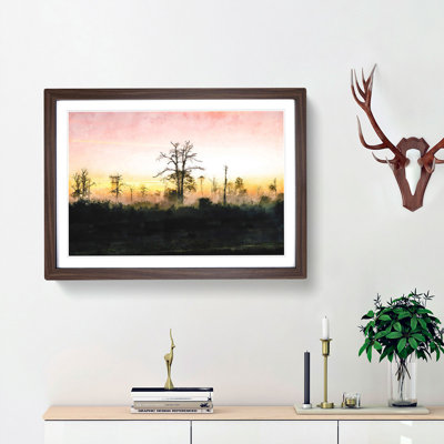 Fog over Woodland - Picture Frame Graphic Art Print