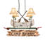 Lustre personnalisé 4 lumières Canoe