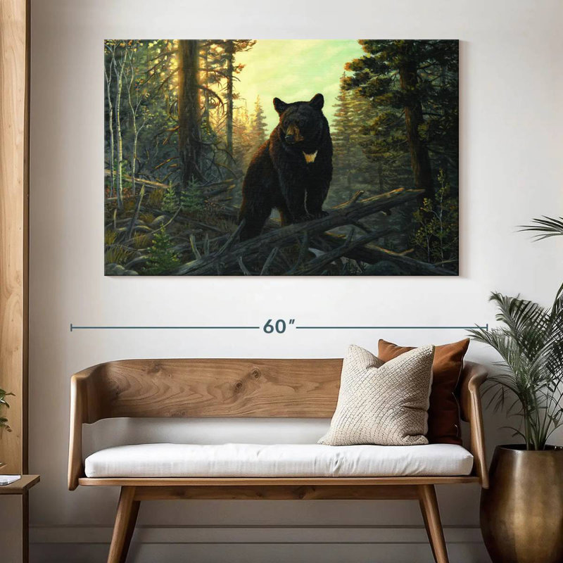 Brampt Black Magic Bear, 34" H x 51" W