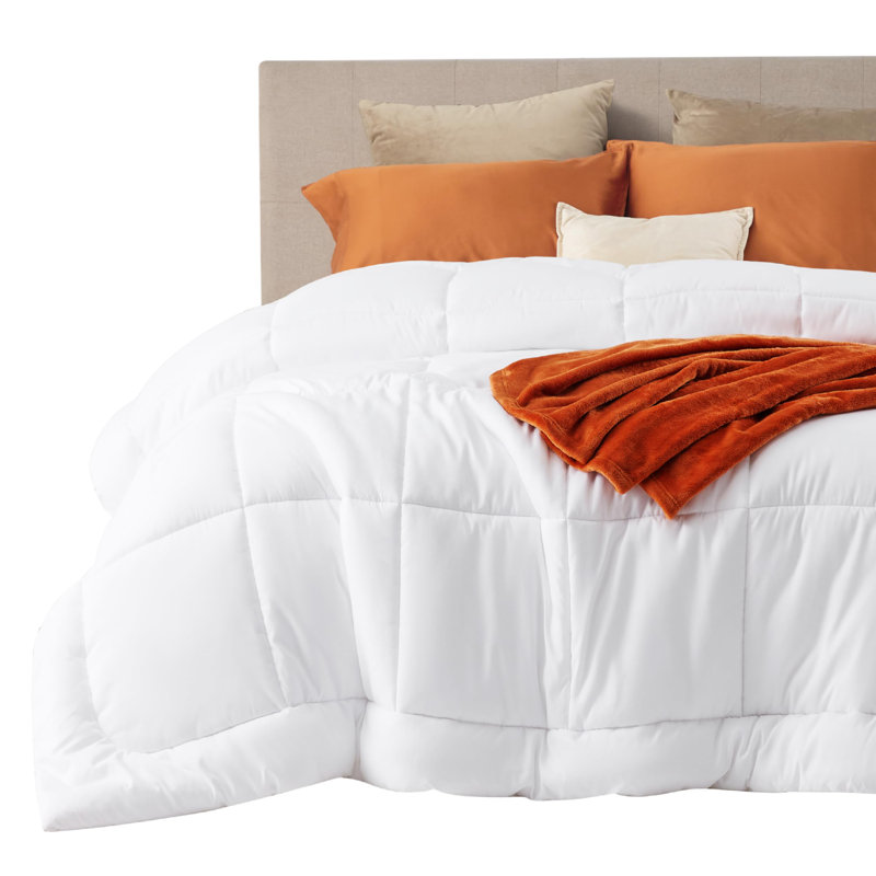 Bedsure Oversized King Box-Stitch Down Alternative Duvet Insert – Pink , All-Season Comforter, Oversized King Comforter, Pink