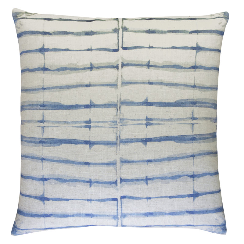 Cotton Blend Reversible Throw Pillow