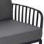 Ensemble de conversation pour patio 3 pièces, ensemble de mobilier modulaire d'extérieur pour le patio avec table basse carrée, siège épais à coussin épais pour porche et balcon-85609084