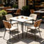 Fung Marble Top Metal Base Dining Table-2012168399