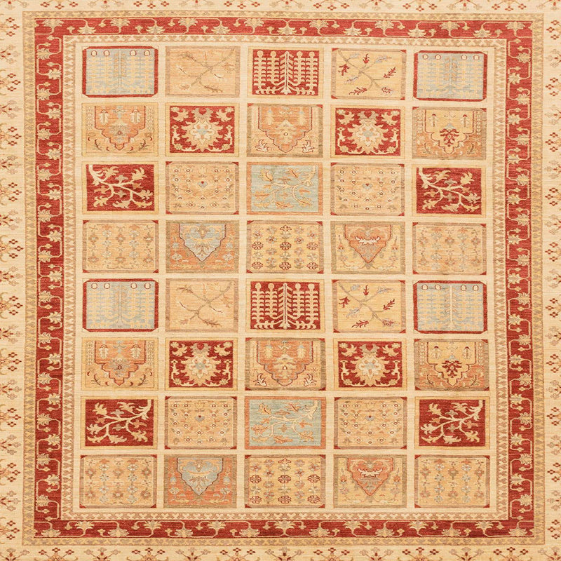 Tapis abstrait 4053, Carré 7 pi