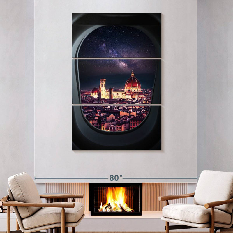 Nicci Florence From Plane Window, 74'' H x 48'' W