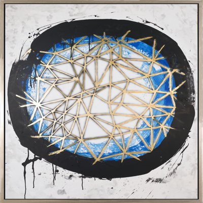Cyan Enso Painting