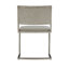 Ames Upholstered Side Chair in Glazed Silver