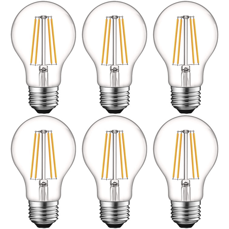 8 Watt (60 Watt Equivalent), A19 LED, Dimmable Light Bulb, E26/Medium (Standard) Base