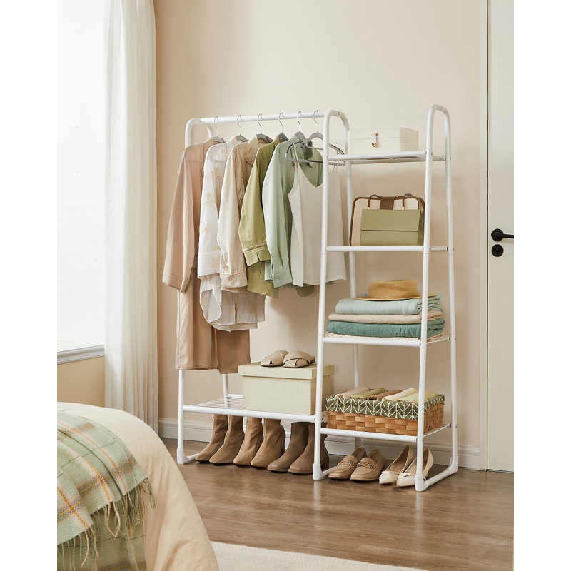 Darilynn 101.7cm Clothing Rack, Matte White
