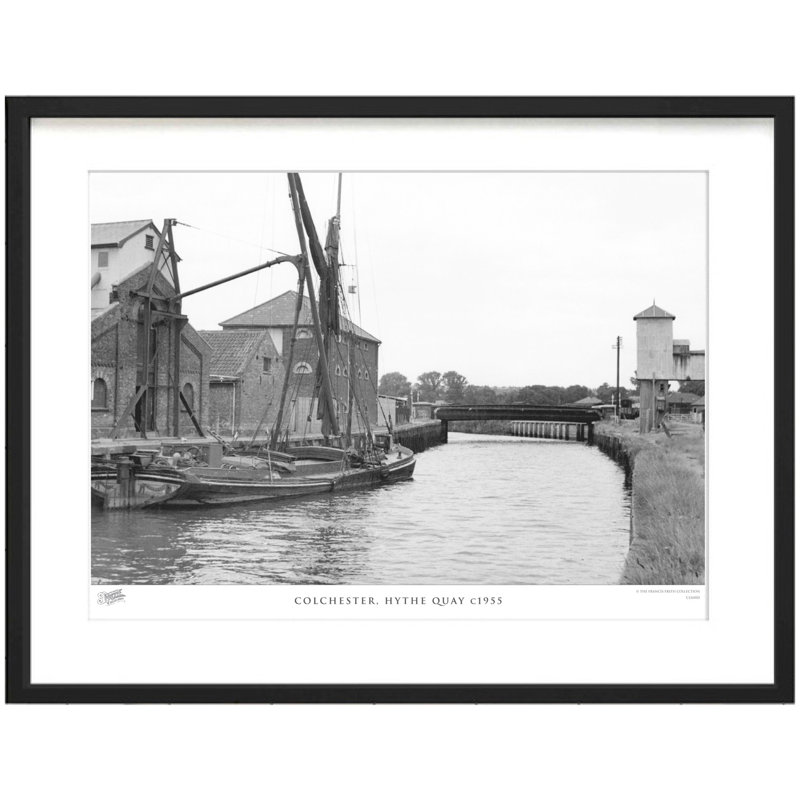 Colchester, Hythe Quay C1955 by Francis Frith - Single Picture Frame Print, 60cm H x 80cm W x 2.3cm D
