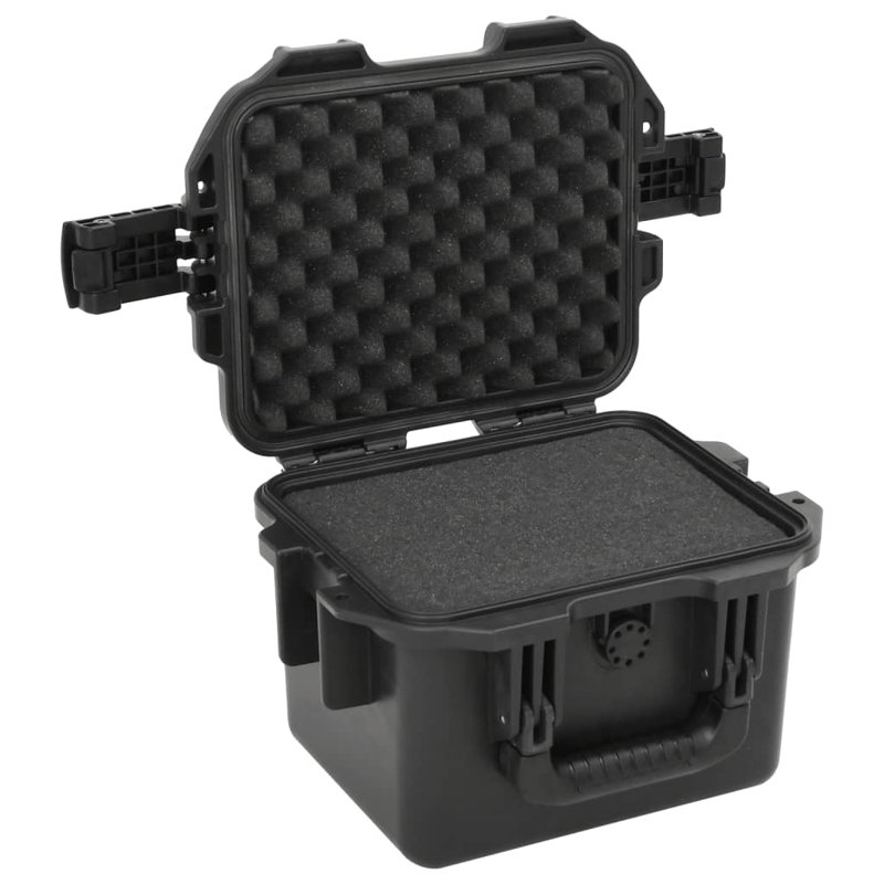  Mallette de vol portable noire 11,8 po x 9,6 po x 7,9 po PP