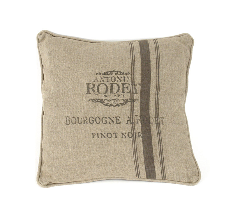 French Linen Square Pillow Cover & Insert