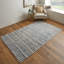 Tapis géométrique nomade, bleu / ivoire Gotay-400290865