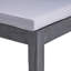 Outdoor 6-Seater Acacia Wood Dining Set With Bench,Dark Grey/Light Grey