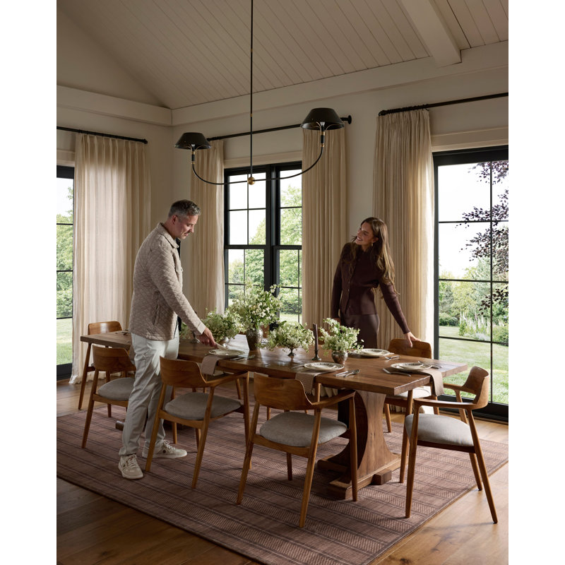 Bobby Geometric Indoor Rug, Chameau / prune, 7 pi 3 po x 9 pi 3 po