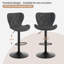 Mayetta Upholstered Faux Leather Adjustable Height Bar Stool-1178681027-1214215810