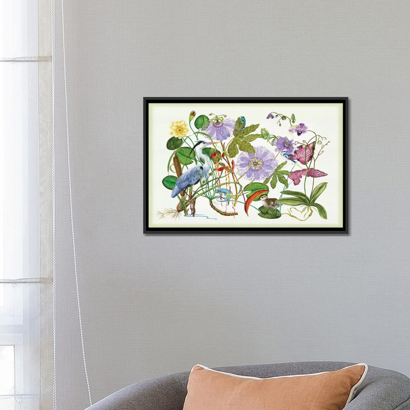 « hypnotisera », impression sur toile, H 18 po x l 26 po x P 1,5 po, Toile avec cadre noir, Pas de tapis