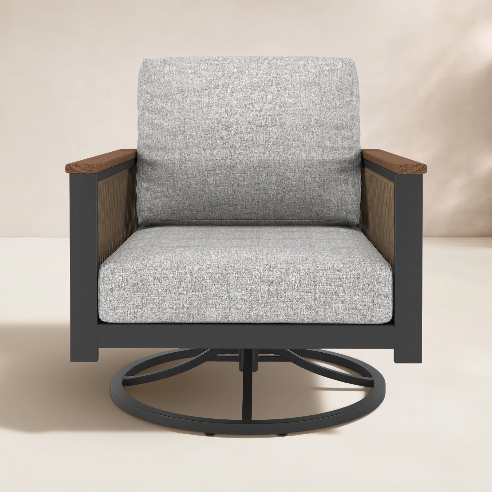 Townsend Sunbrella® Patio Rocking Chair, Canvas Granite Sunbrella® Canvas