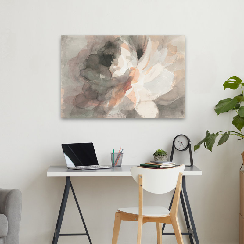 Fleurs abstraites - pivoine abstraite, H 24 po x l 36 po