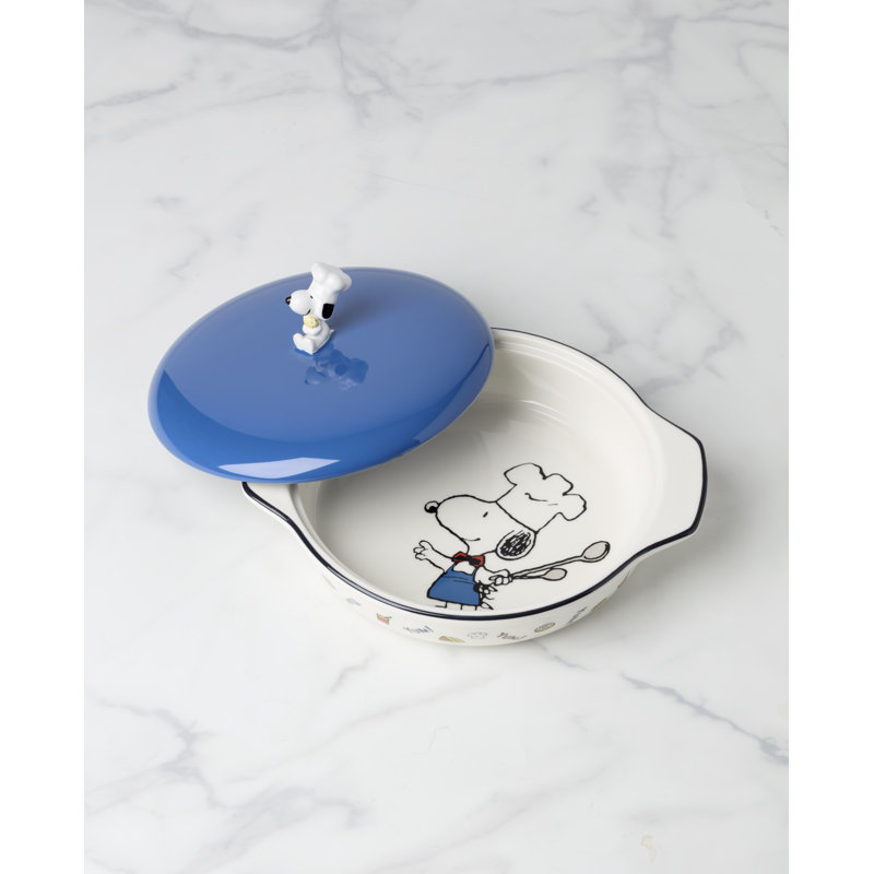 Lenox Chef Snoopy Covered Casserole Dish