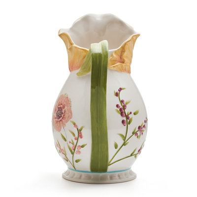 Fitz And Floyd Meadow Pitcher, 2.25 Quarts