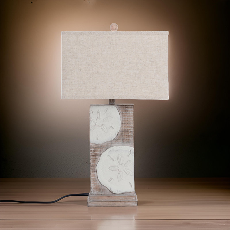 Sand Sand - Lampe de table en poly 30 po - ensemble de 2 - fini naturel et brun