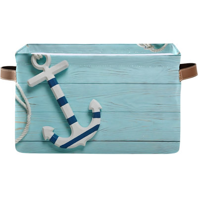 Heavy-Duty Canvas Storage Basket Organizer Bin With Steel Frame, Foldable Fabric Toy Laundry Box For Home Closet Shelf Organization