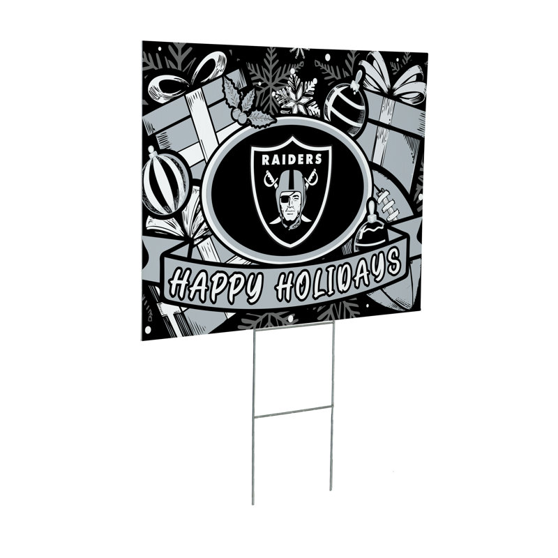 Enseigne de cour de Las Vegas Raiders Coroplast, fête