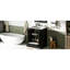 Meuble-lavabo moderne 24 po avec lavabo en céramique - armoire autoportante noire, rangement spacieux, portes à fermeture douce, style armoire à poignées argentées, poignée polyvalente, construction robuste-1137177978