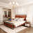 Upholstered Metal Canopy Bed-862300150-856990019