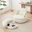 Fauteuil pivotant moderne de 38 po de largeur avec repose-pieds avec rangement Moon-1591699517