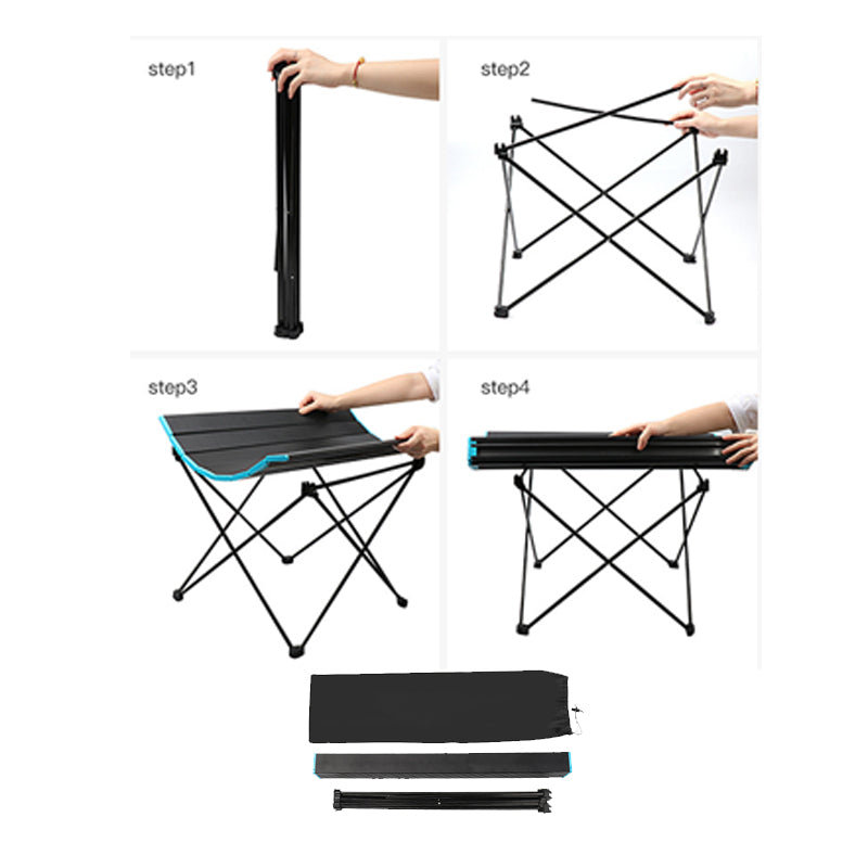 Cesley 35cm Square Adjustable Folding Table
